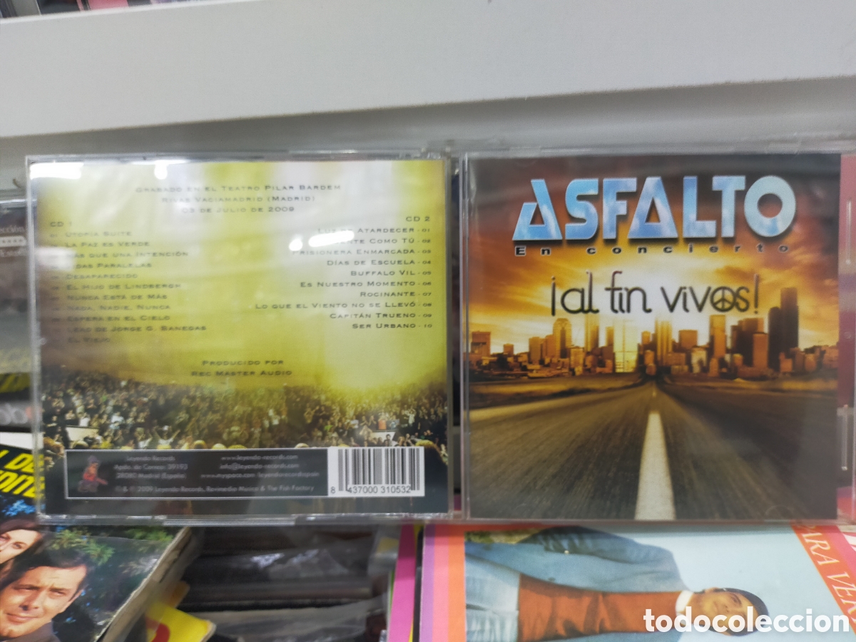 CDs de m&uacute;sica: Asfalto en concierto doble CD al fin vivos! 2009