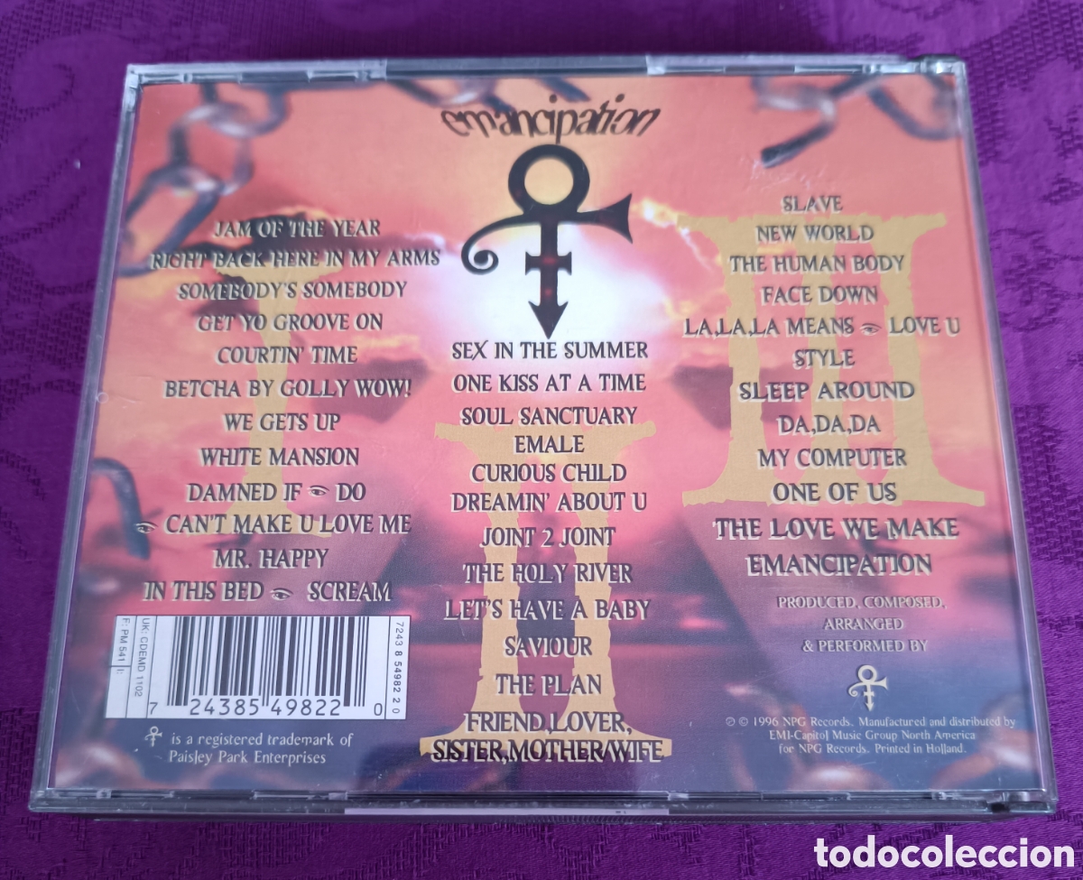 CDs de m&uacute;sica: PRINCE. EMANCIPATION. TRIPLE CD - Foto 2