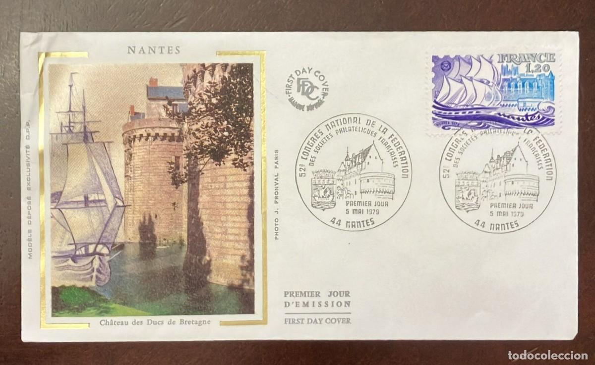 CDs de m&uacute;sica: TS) 1979 FRANCE, FDC,52ND NATIONAL CONGRESS OF THE FEDERATION OF PHILATELIC SOCIETIES IN NANTES,VF.