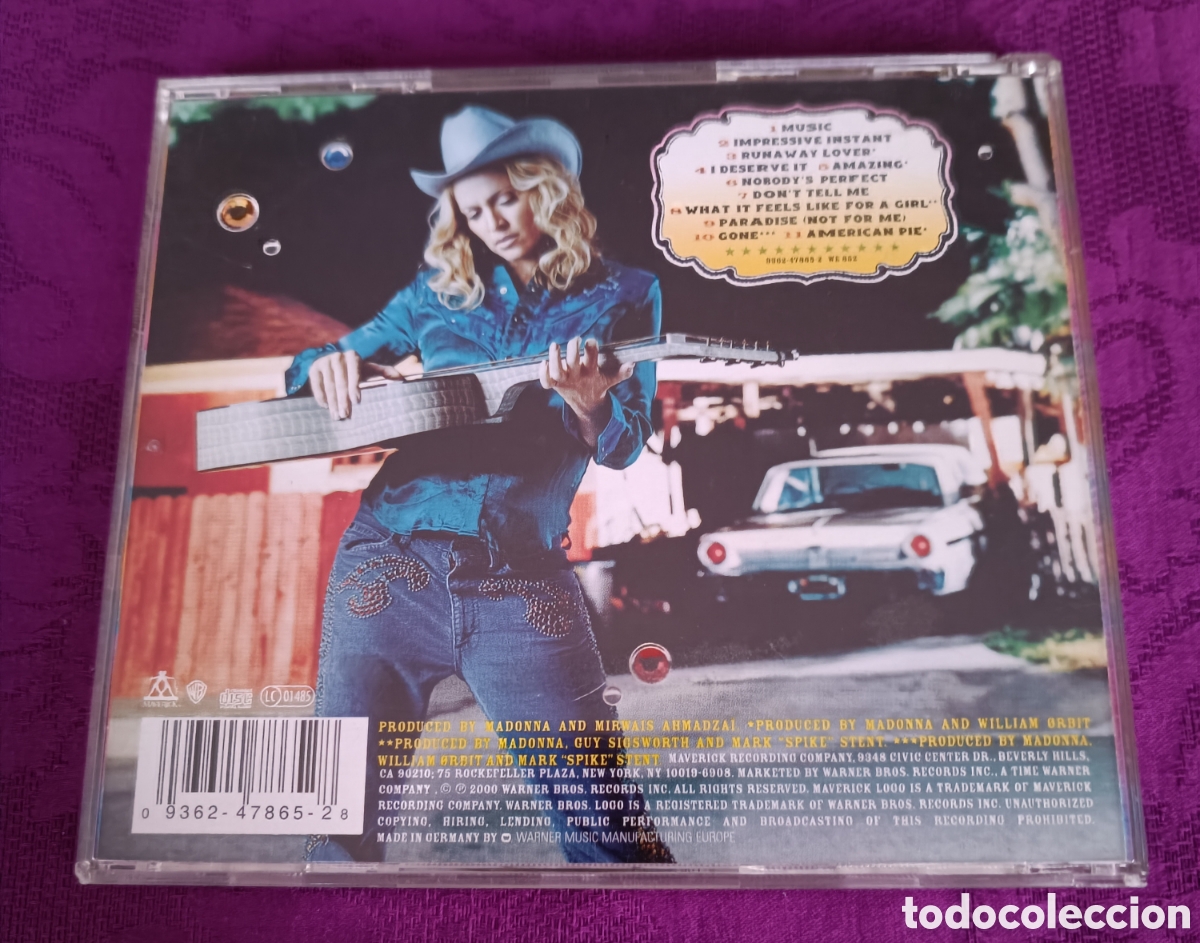 CDs de m&uacute;sica: MADONNA. MUSIC. Germany - Foto 2