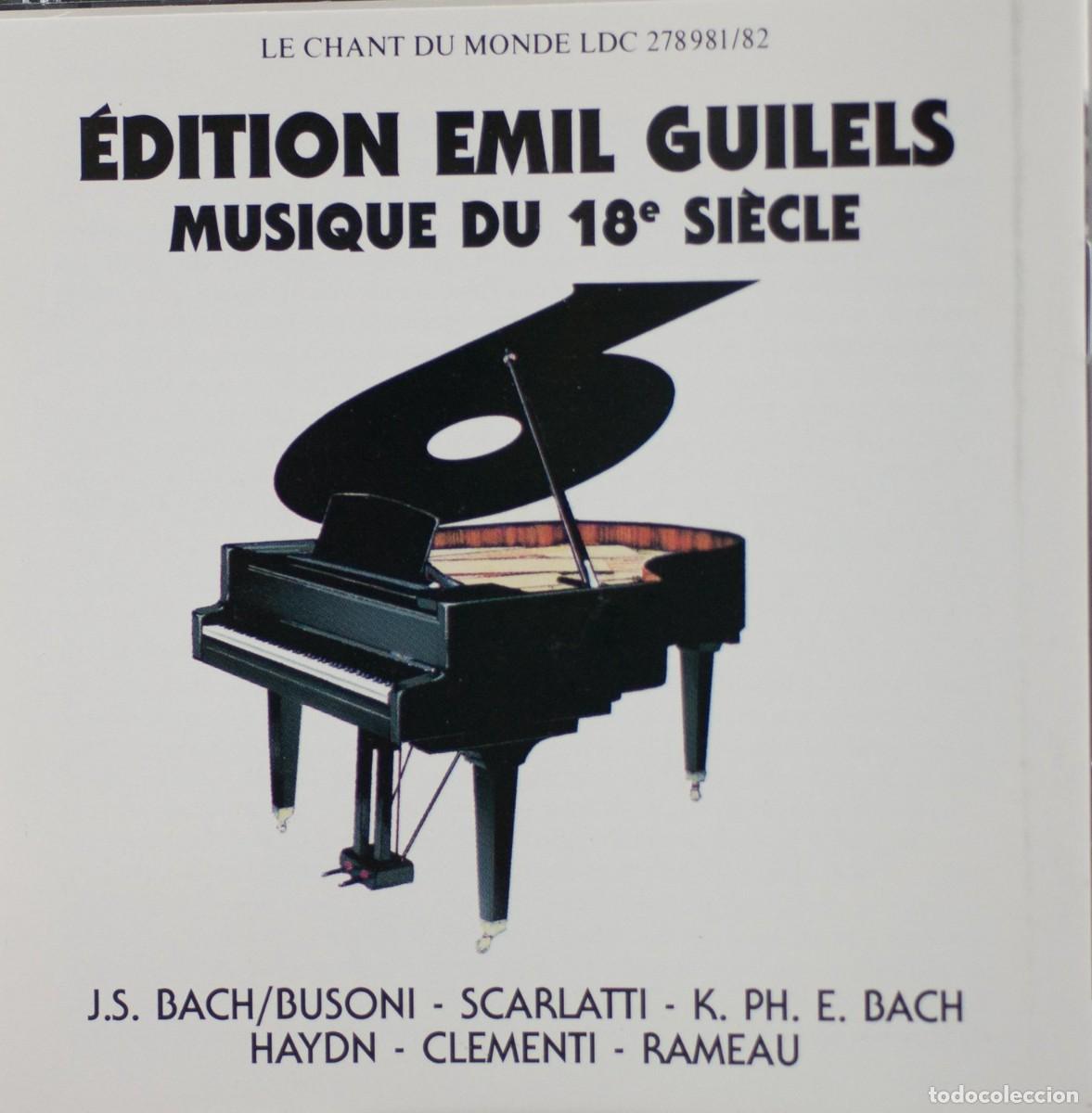 CDs de m&uacute;sica: VARIOS COMPOSITORES - &Eacute;DITION EMIL GUILELS MUSIQUE DU 18 SI&Egrave;CLE (2CD) EMIL GUILELS , PIANO