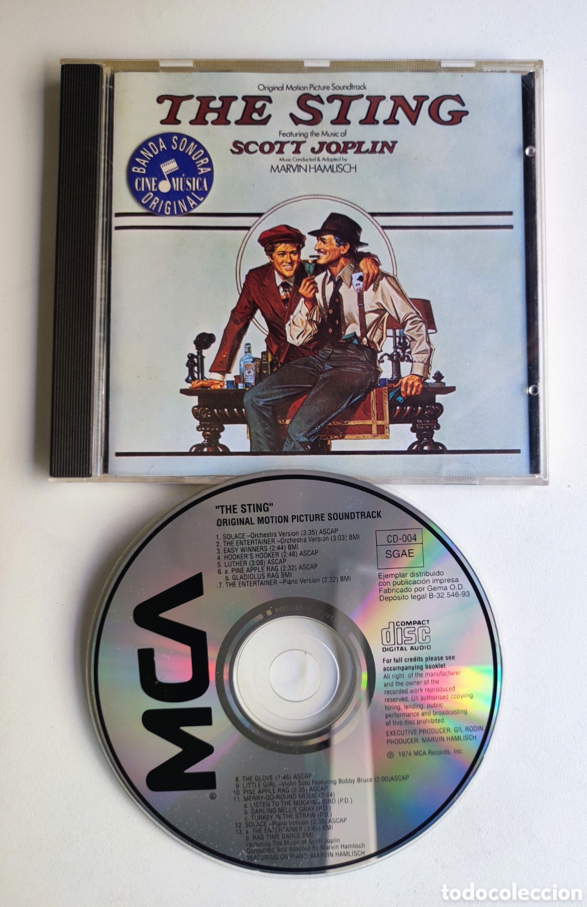 CDs de m&uacute;sica: CD BSO - EL GOLPE / THE STING - 1993 MCA RECORDS / MUSIC BY M. HAMLISH