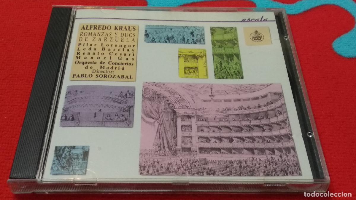 CDs de m&uacute;sica: Alfredo Kraus cd Romanzas y d&uacute;os de zarzuela 1989 Hispavox ESCALA - Pablo Soroz&aacute;bal MUY BUEN ESTADO