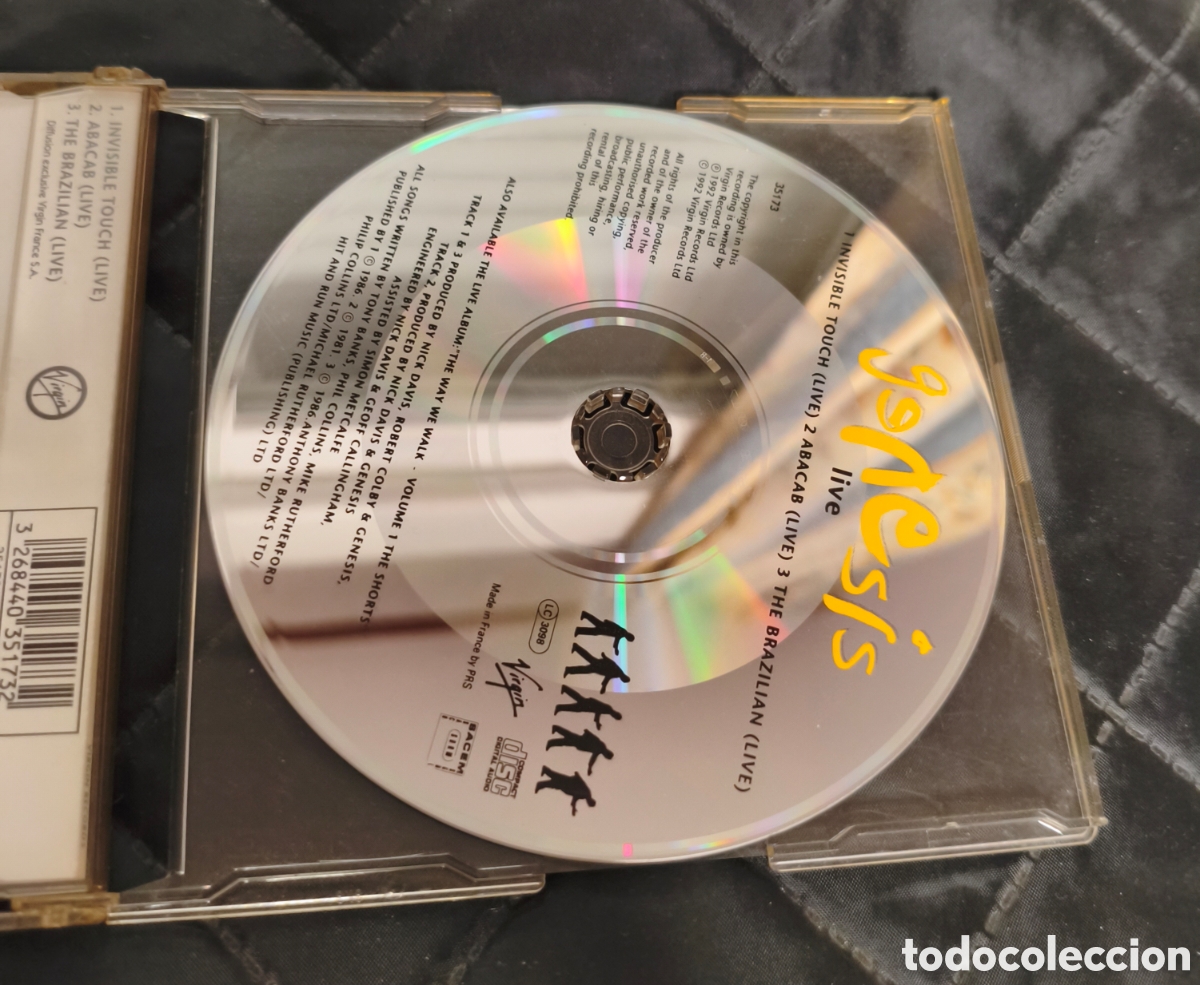 CDs de m&uacute;sica: Genesis&nbsp;&ndash;&nbsp;Invisible Touch (Live) Cd single - Foto 3