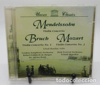 CDs de m&uacute;sica: Mendelssohn, Bruch, Mozart: Famous Violin Concertos- 0724357064026