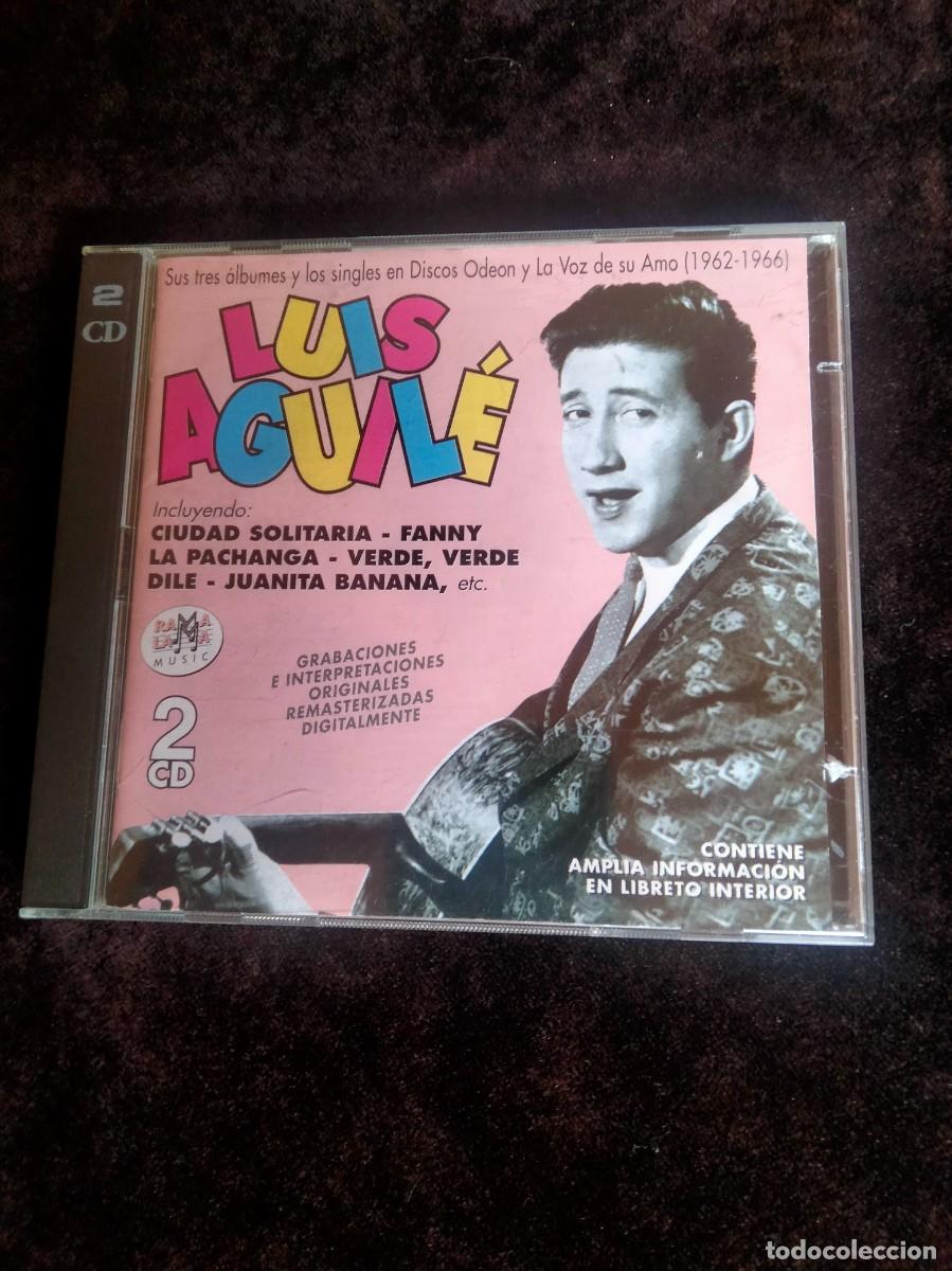 CDs de m&uacute;sica: luis aguile - sus tres albumes 1962-1966 - con 2 cd como nuevos - rama lama