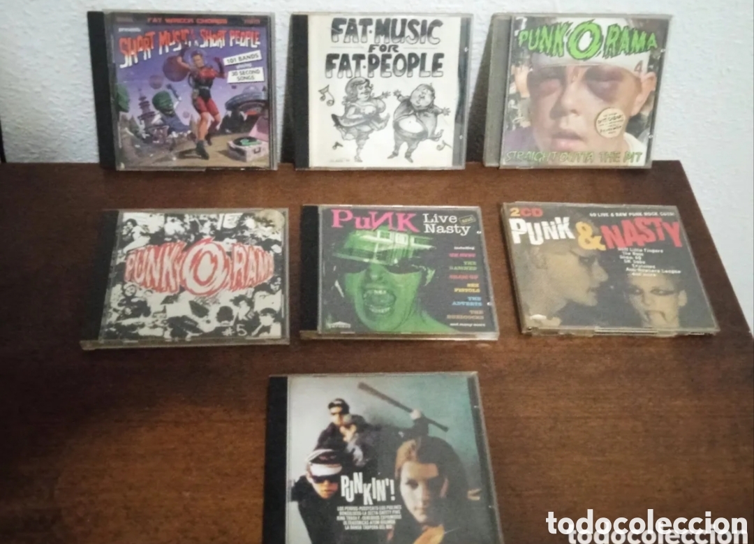 CDs de m&uacute;sica: 7 Cd's PuNk Rock A&ntilde;os 90 ' 00 Cl&aacute;sicos