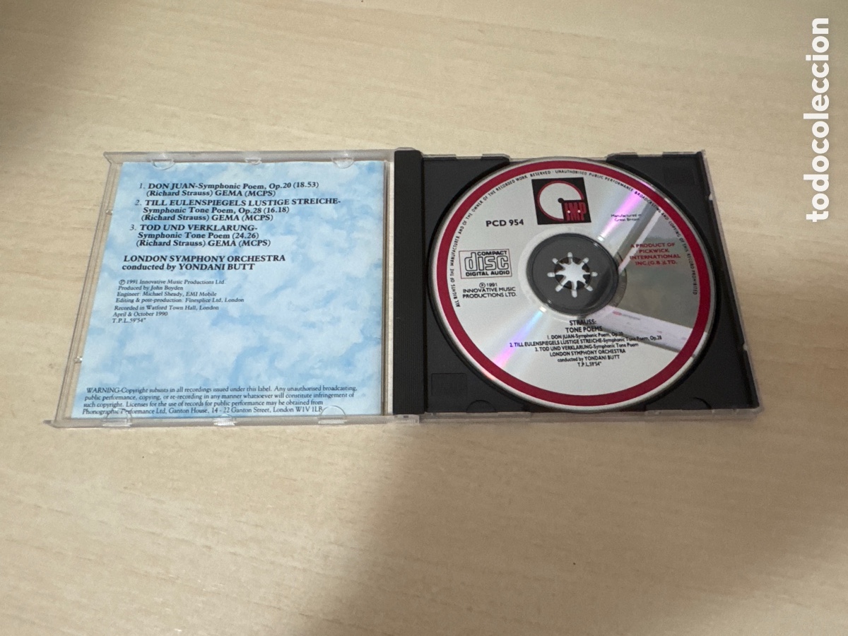 CDs de m&uacute;sica: CD RICHARD STRAUSS TONE POEMS - Foto 2