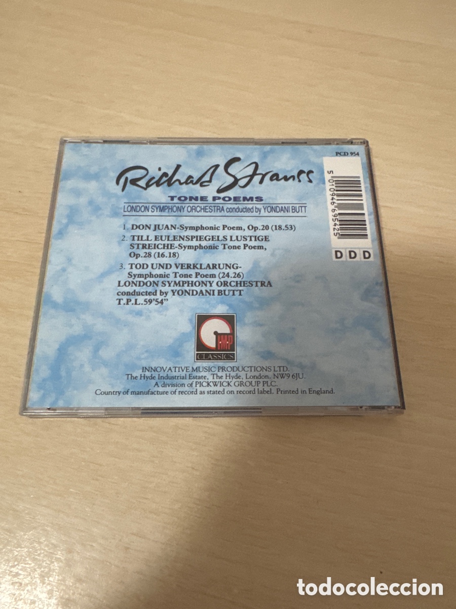 CDs de m&uacute;sica: CD RICHARD STRAUSS TONE POEMS - Foto 3