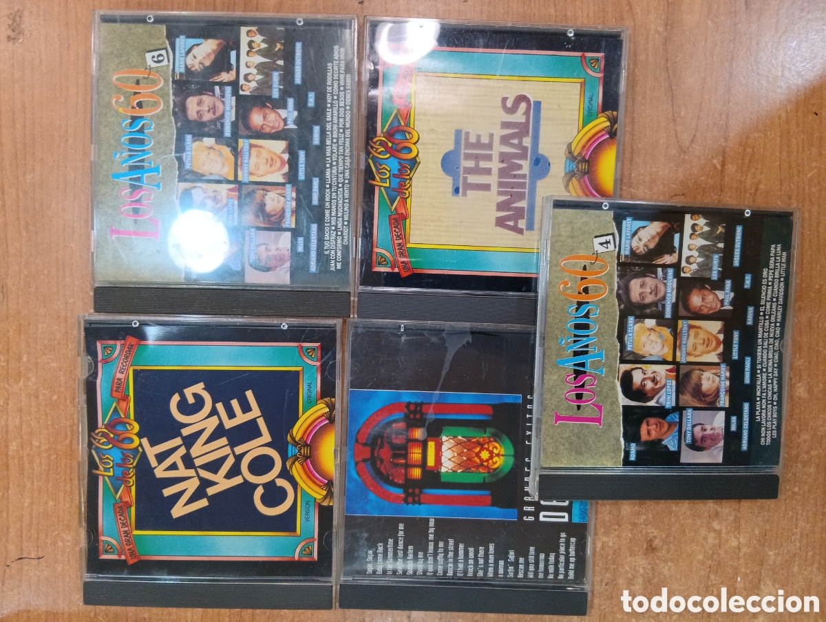 CDs de m&uacute;sica: Lote de 5 Cd musica de los A&ntilde;os 60. Varios estilos.