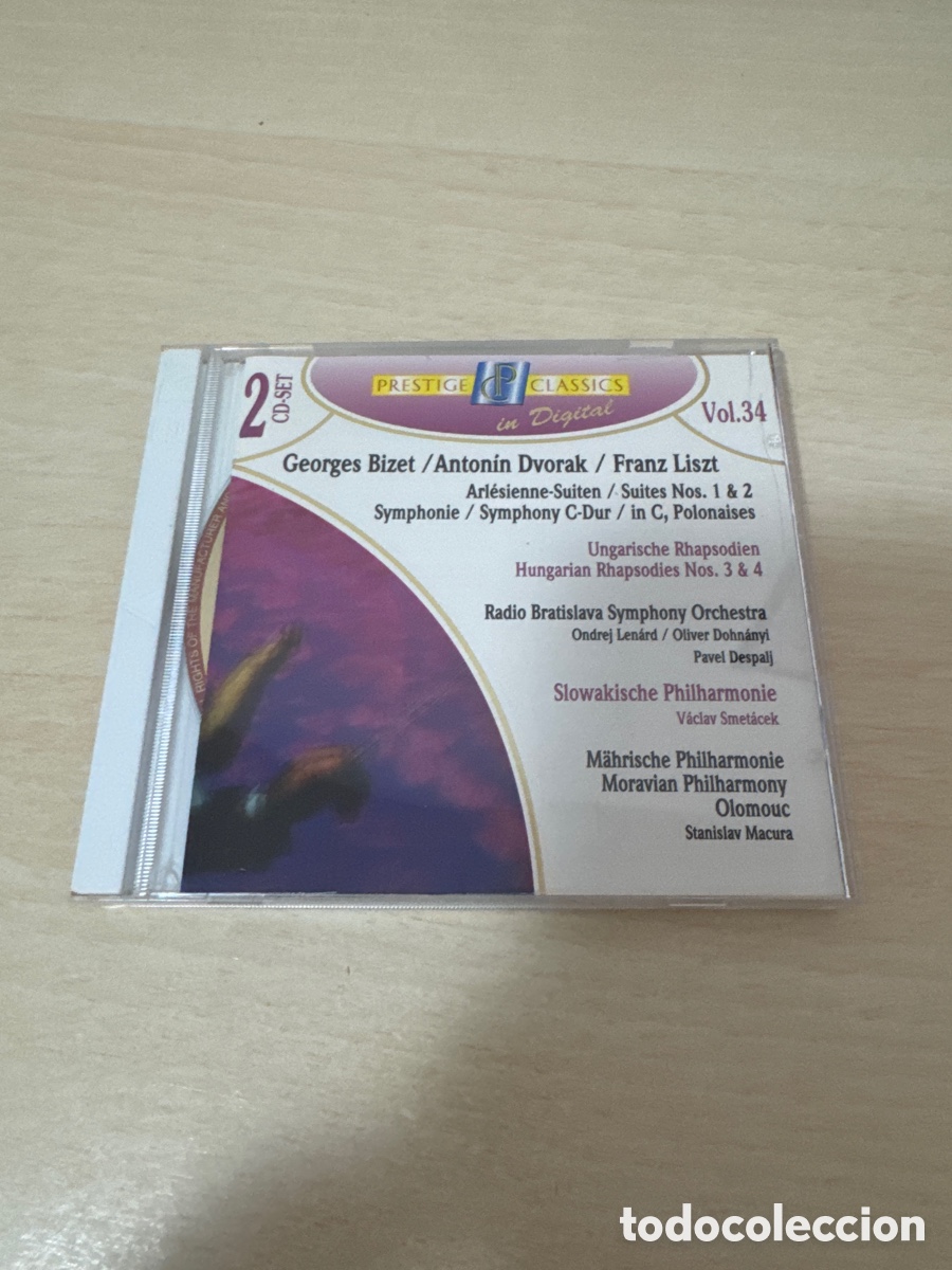 CDs de m&uacute;sica: CD GEORGES BIZET ANTONIN DVORAK FRANZ LISZT Vol. 34