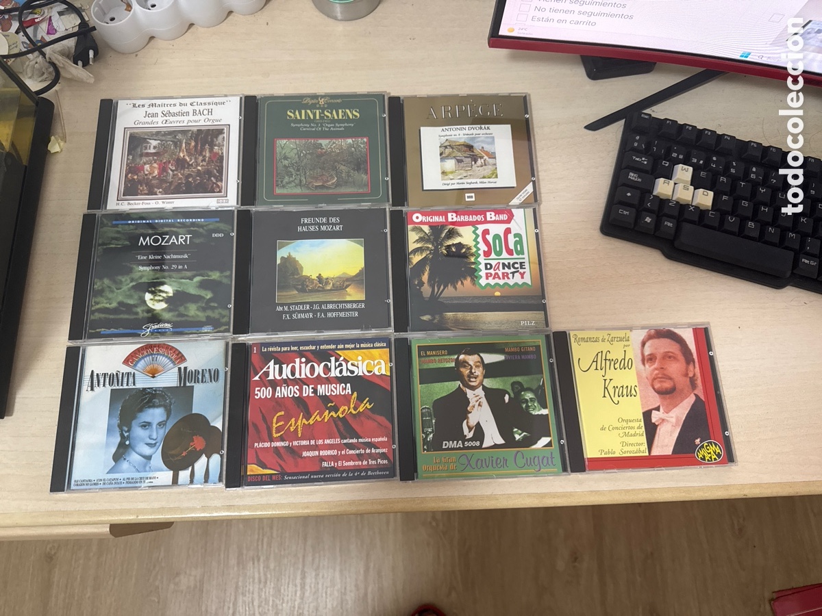 CDs de m&uacute;sica: Lote de 10 CD de diferentes g&eacute;neros de m&uacute;sica