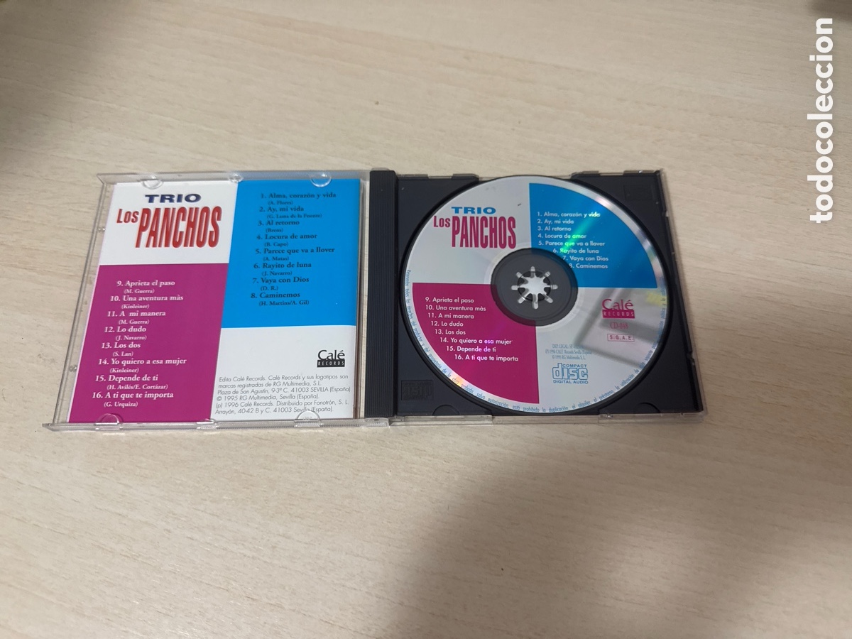 CDs de m&uacute;sica: CD TR&Iacute;O LOS PANCHOS 1996 - Foto 2