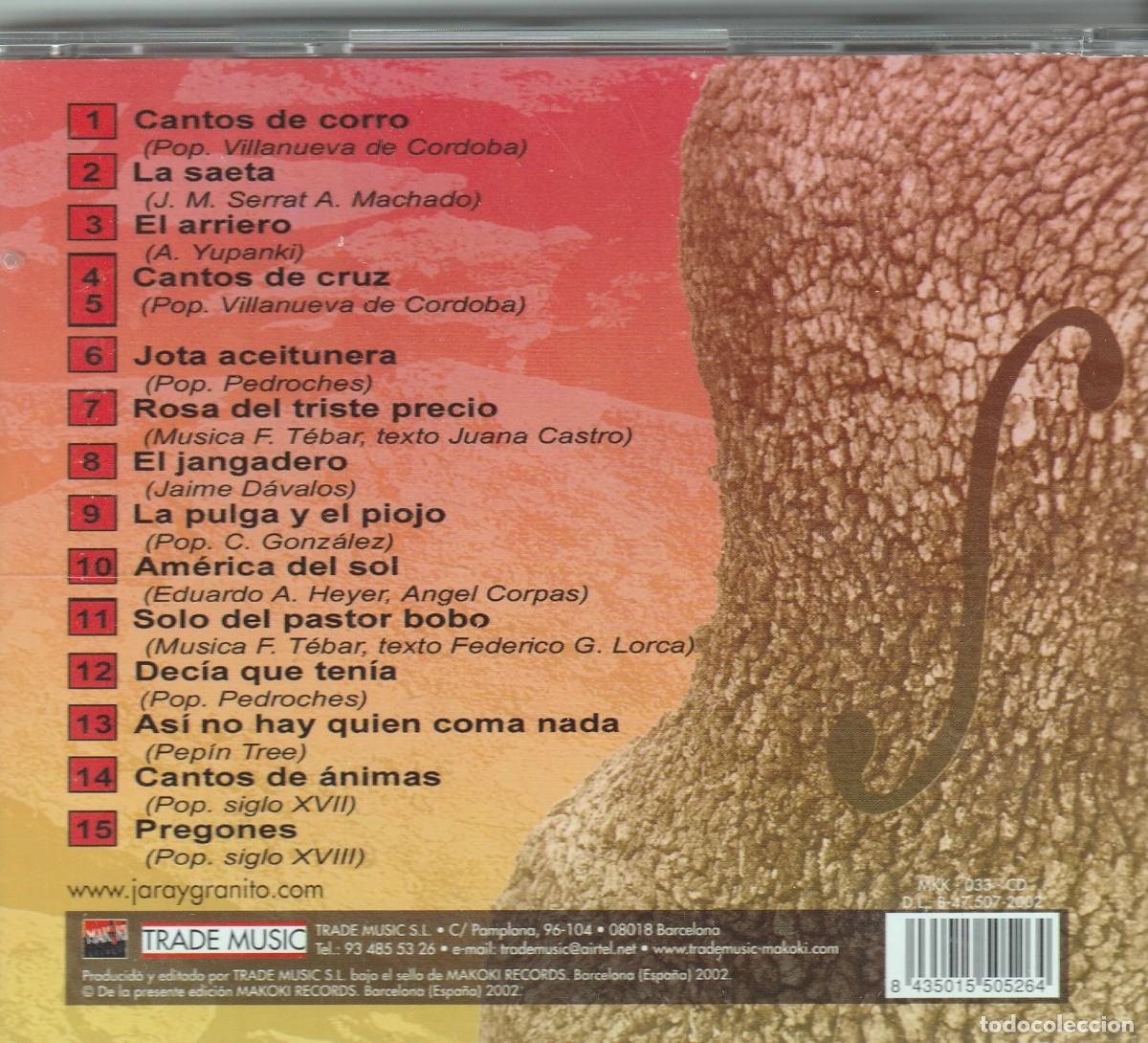 CDs de m&uacute;sica: PREGONES JARA Y GRANITO - Foto 2