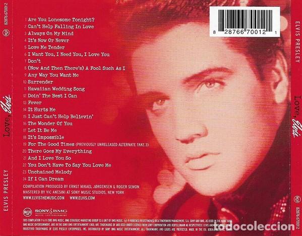 CDs de m&uacute;sica: Elvis Presley &lrm;&ndash; Love, Elvis - Foto 2