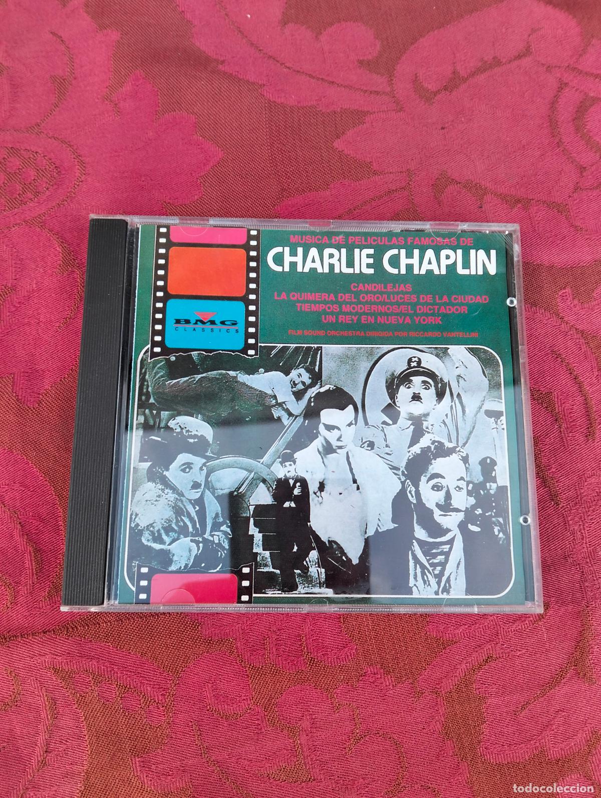 Musik-CDs: M&uacute;sica de pel&iacute;culas famosas de Charlie Chaplin candilejas la quimera del oro luces de la ciudad cd