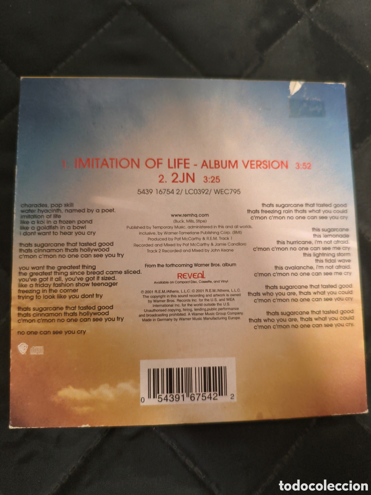 CDs de m&uacute;sica: R.E.M.&nbsp;&lrm;&ndash;&nbsp;Imitation Of Life Cd single - Foto 2