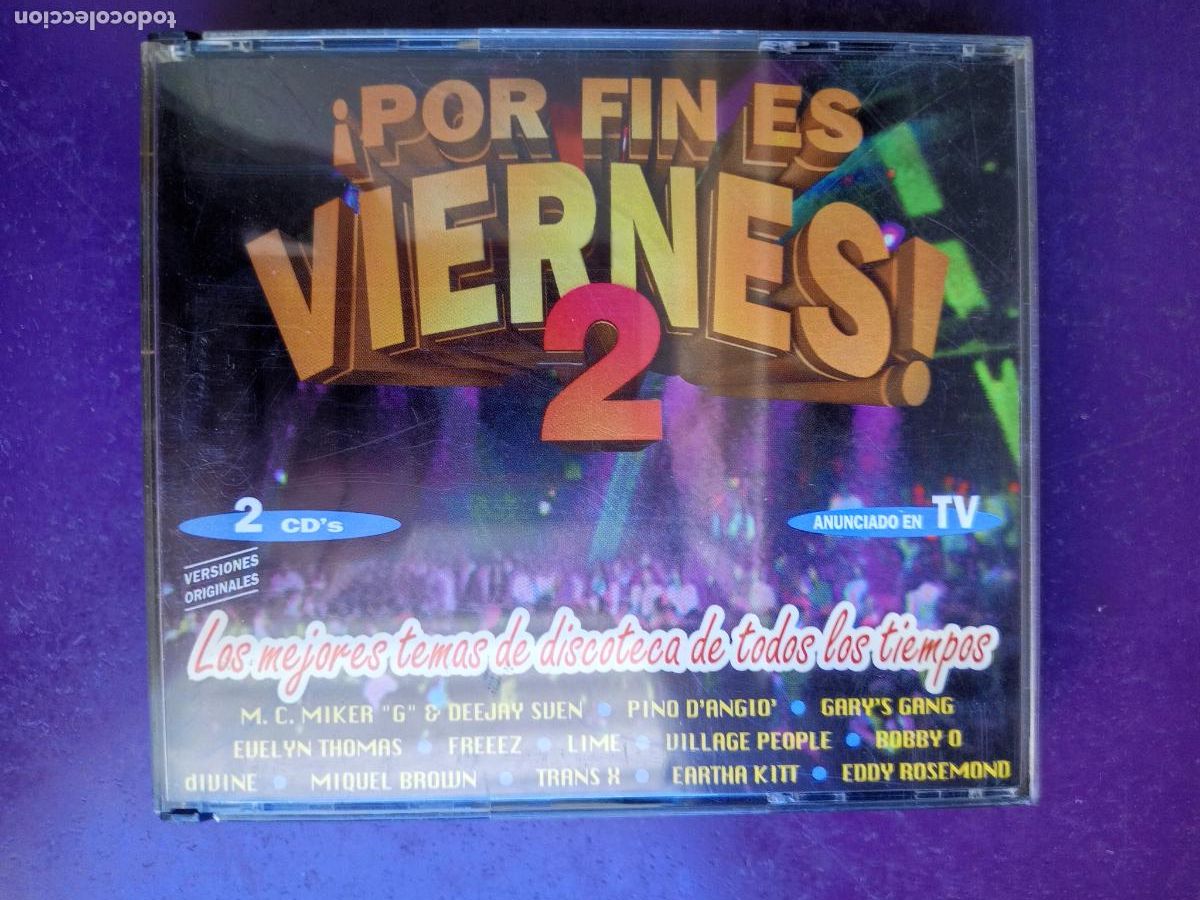 CDs de m&uacute;sica: Por Fin Es Viernes 2 - DOBLE CD MAX MUSIC 1992 - ITALODISCO, 16 EXITOD, DISCO ELECTRONICA