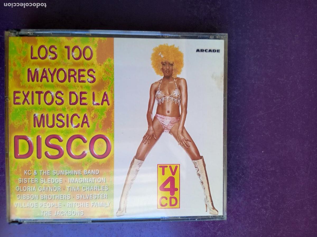 CDs de m&uacute;sica: LOS 100 MAYORES EXITOS DE LA MUSICA DISCO - 4 CD ARCADE 1994 - JACKSONS - LABELLE - ANITA WARD ETC