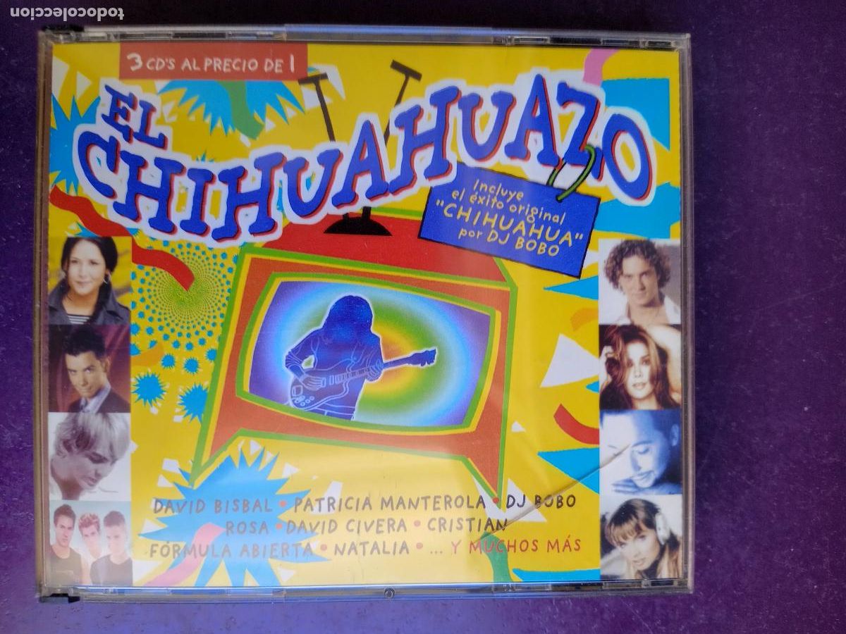 CDs de m&uacute;sica: El Chihuahuazo - TRIPLE CD ARIOLA 2002 - ELECTRONICA LATIN DISCO HOUSE - 52 EXITOS