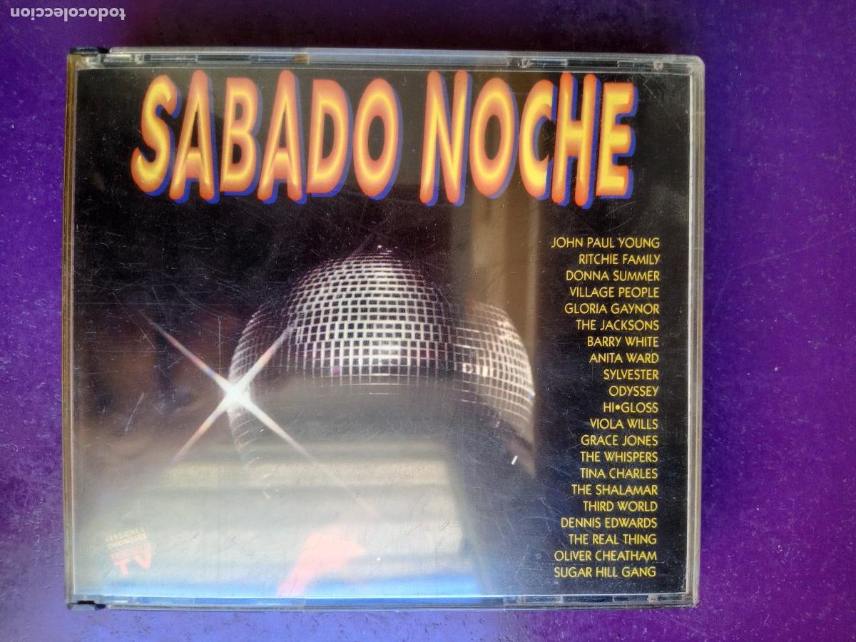 CDs de m&uacute;sica: Sabado Noche - DOBLE CD ARIOLA 1991 - DISCO FUNK CLASICO - 22 EXITOS