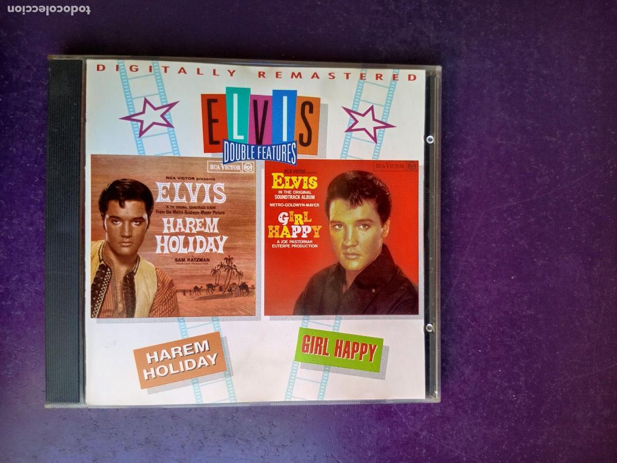 CDs de m&uacute;sica: Elvis PRESLEY &ndash; Harem Holiday And Girl Happy - CD RCA 1993 - MUY POCO USO - BSO CINE ROCK