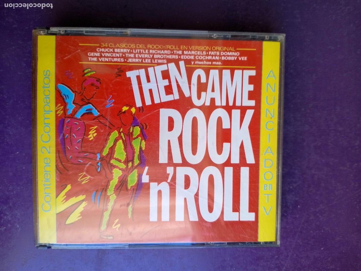 CDs de m&uacute;sica: Then Came Rock 'N' Roll - doble CD HISPAVOX 1991 - GENE VINCENT, COCHRAN, BURNETTE, CHUCK BERRY, ETC