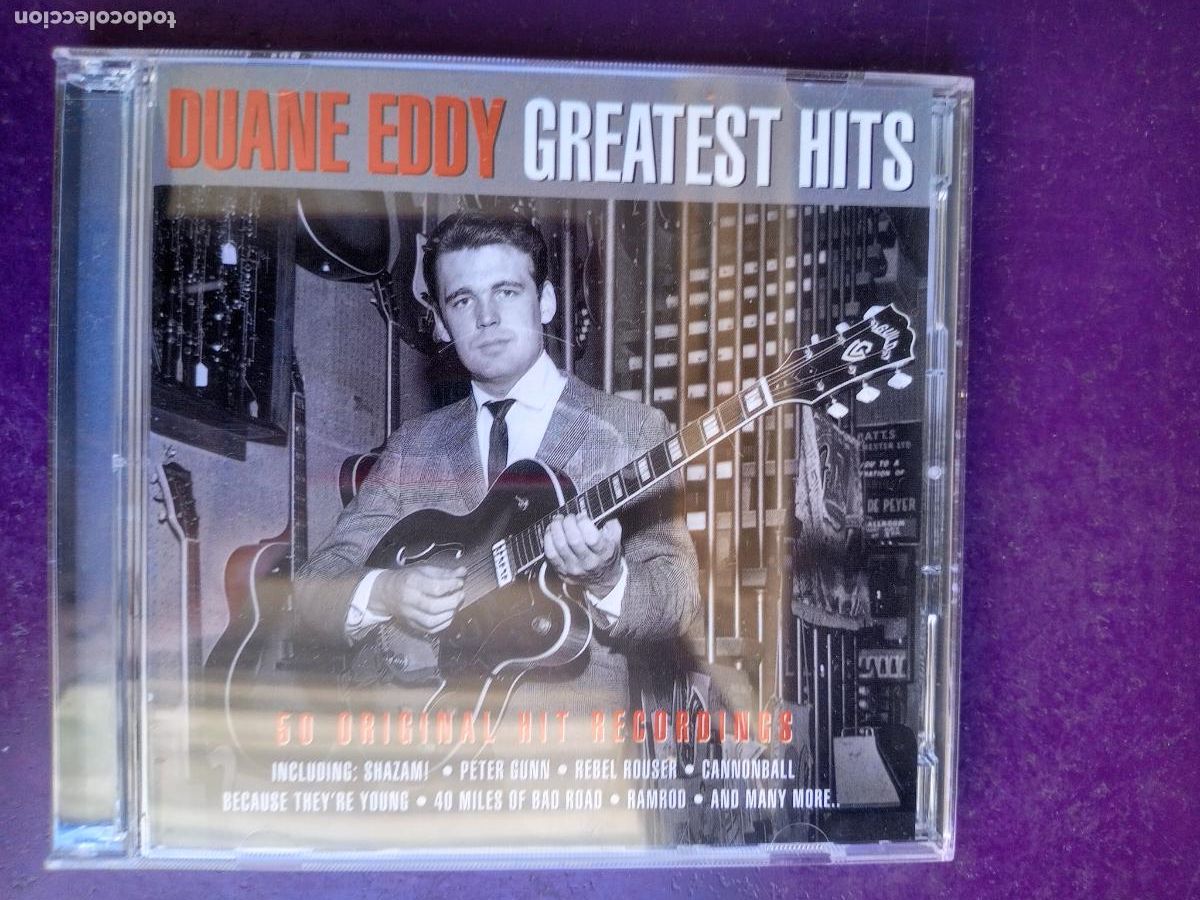 CDs de m&uacute;sica: Duane Eddy &ndash; Greatest Hits - DOBLE CD NOT NOW 2011 - ROCK, TWANG , SURF - 50 TEMAS