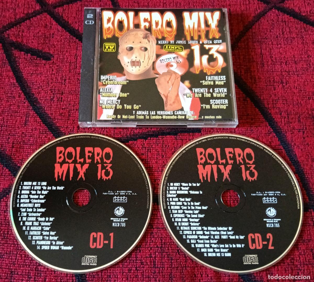 CDs de m&uacute;sica: BOLERO MIX 13 CD DOBLE 1996 TWENTY 4 SEVEN Meanstreet Boys NO MERCY Scooter DJ ENERGY
