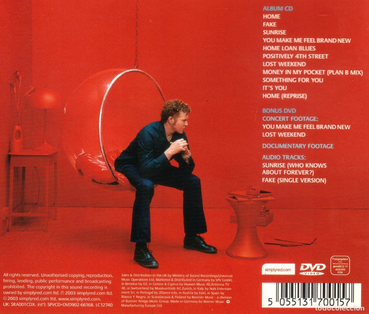 CDs de m&uacute;sica: G637 - [CD+DVD]. SIMPLY RED. HOME. - Foto 2