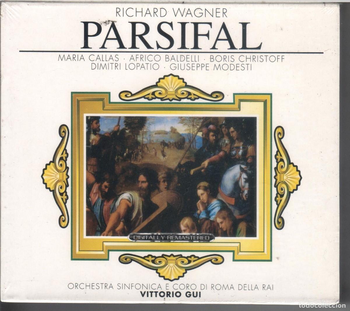 Music CDs: WAGNER: PARSIFAL CALLAS; BALDELLI 3 CDs Nuevo precintado