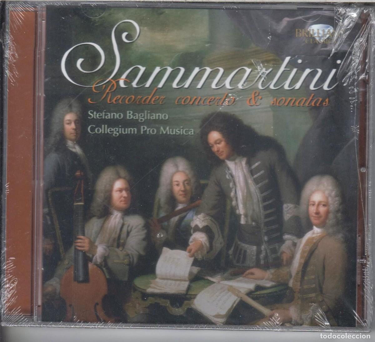 CDs de m&uacute;sica: Sammartini: Conciertos y sonatas para flauta de pico. Collegium Pro Musica. Nuevo. Precintado