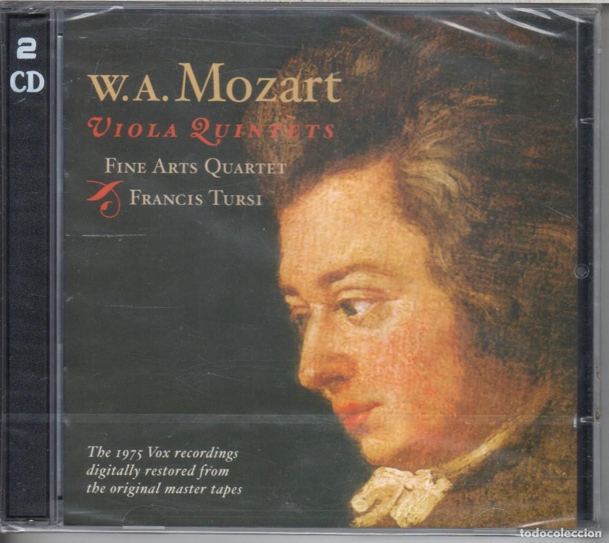 CDs de m&uacute;sica: Mozart: Quintetos de cuerda 2 CDs The Fine Arts Quartet, Francis Tursi Nuevo precintado.