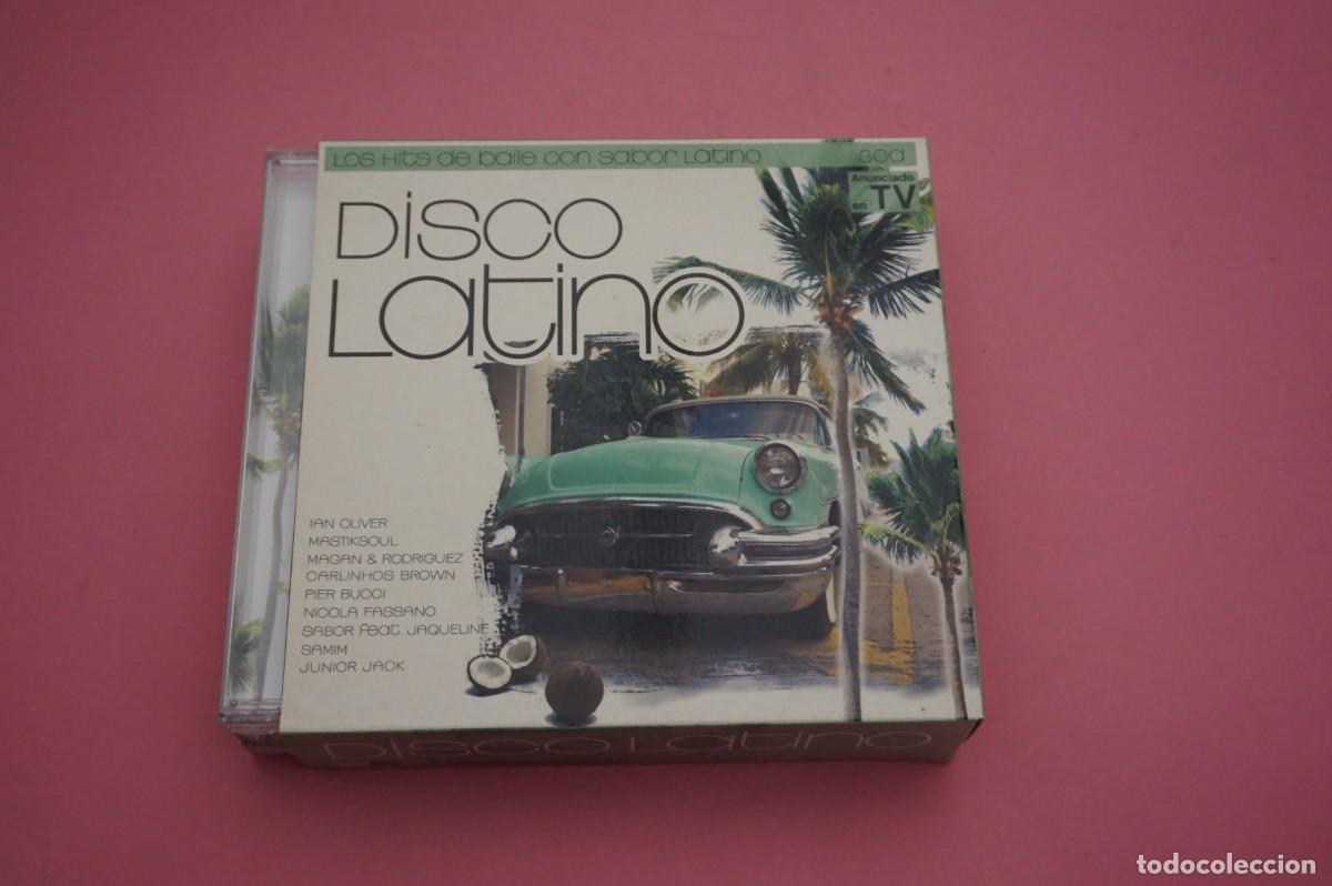 CDs de m&uacute;sica: CD - DISCO LATINO - LOS HITS DE BAILE CON SABOR LATINO - 3 DISCOS - DISCOS COMO NUEVOS