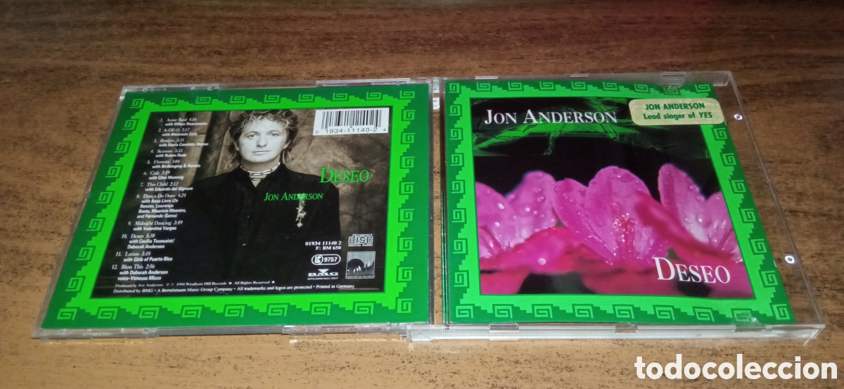 CDs de m&uacute;sica: Jon Anderson. Deseo (1994)