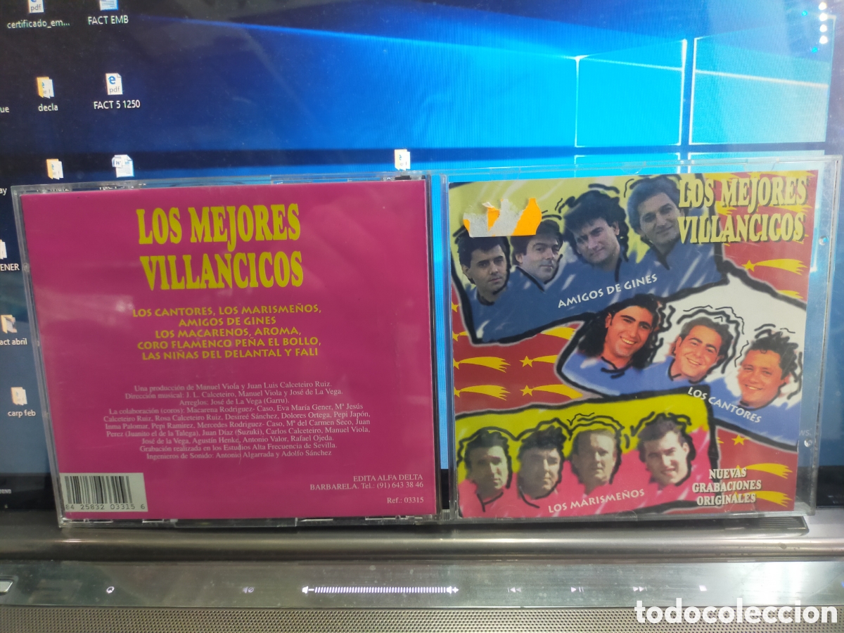 CDs de m&uacute;sica: Los mejores villancicos CD amigos Gin&eacute;s cantores marisme&ntilde;os