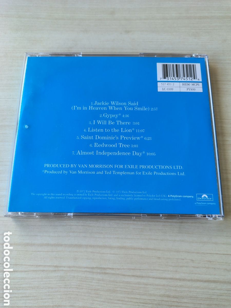 CDs de m&uacute;sica: VAN MORRISON Saint Dominics Preview ( 1972 POLYDOR ) - Foto 3