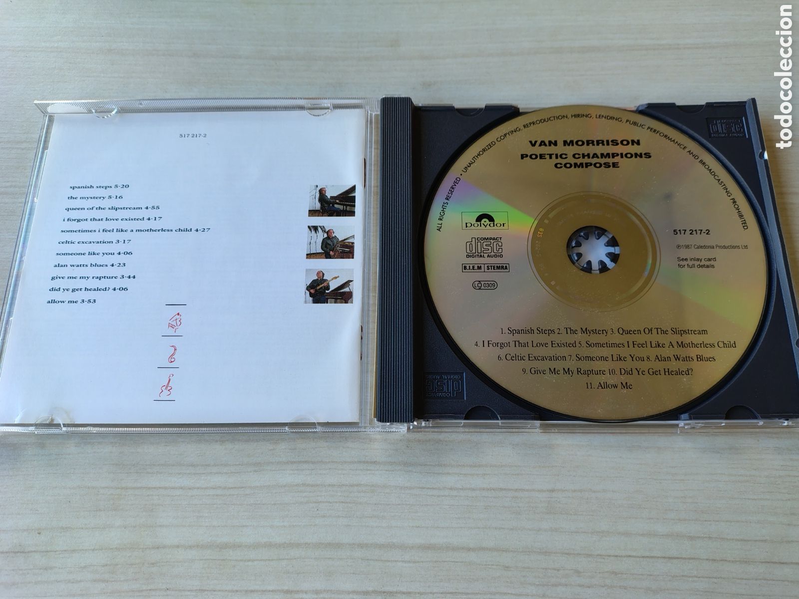 CDs de m&uacute;sica: VAN MORRISON Poetic Champions Compose ( 1987 POLYDOR UK ) - Foto 4