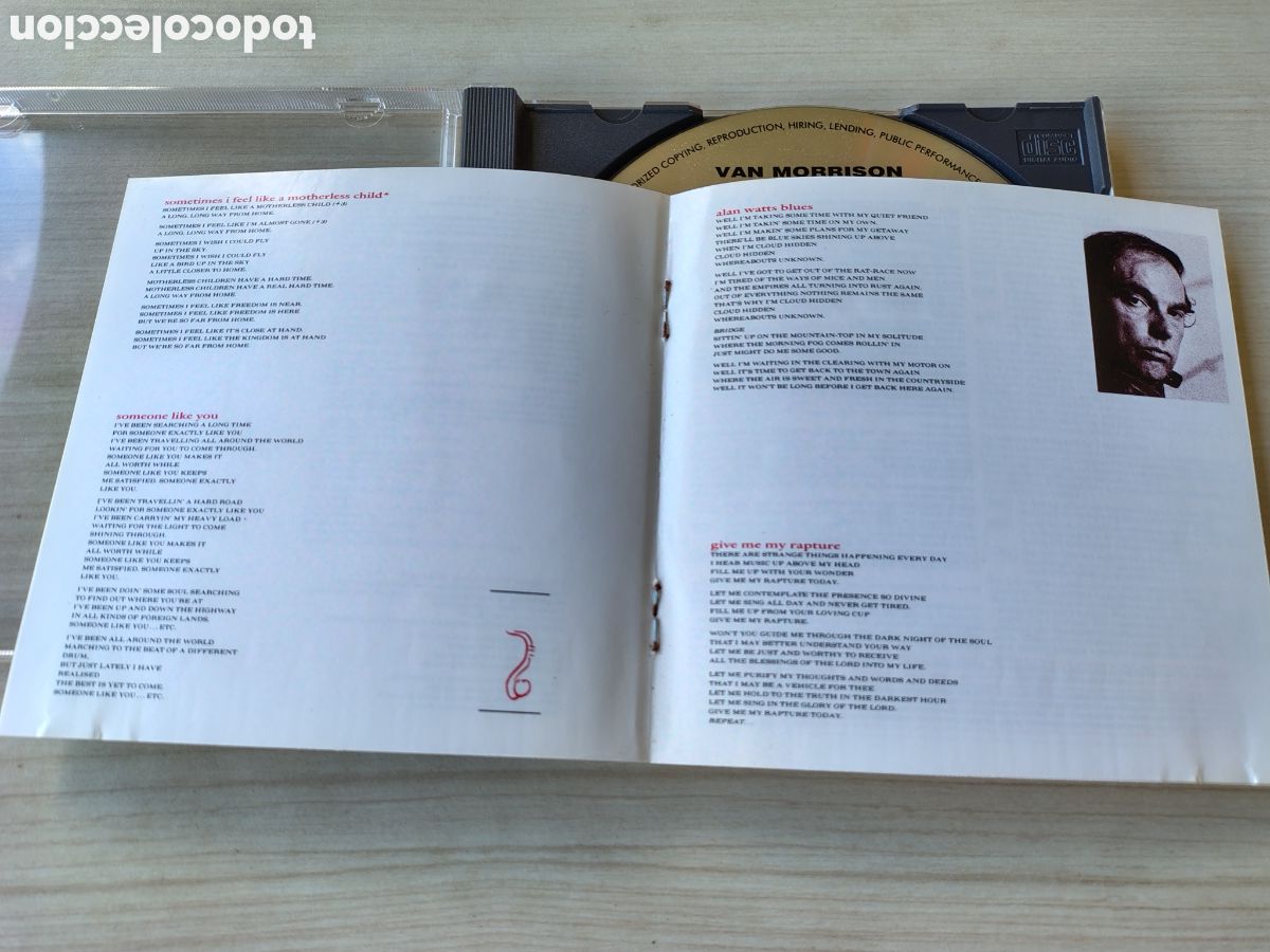 CDs de m&uacute;sica: VAN MORRISON Poetic Champions Compose ( 1987 POLYDOR UK ) - Foto 5