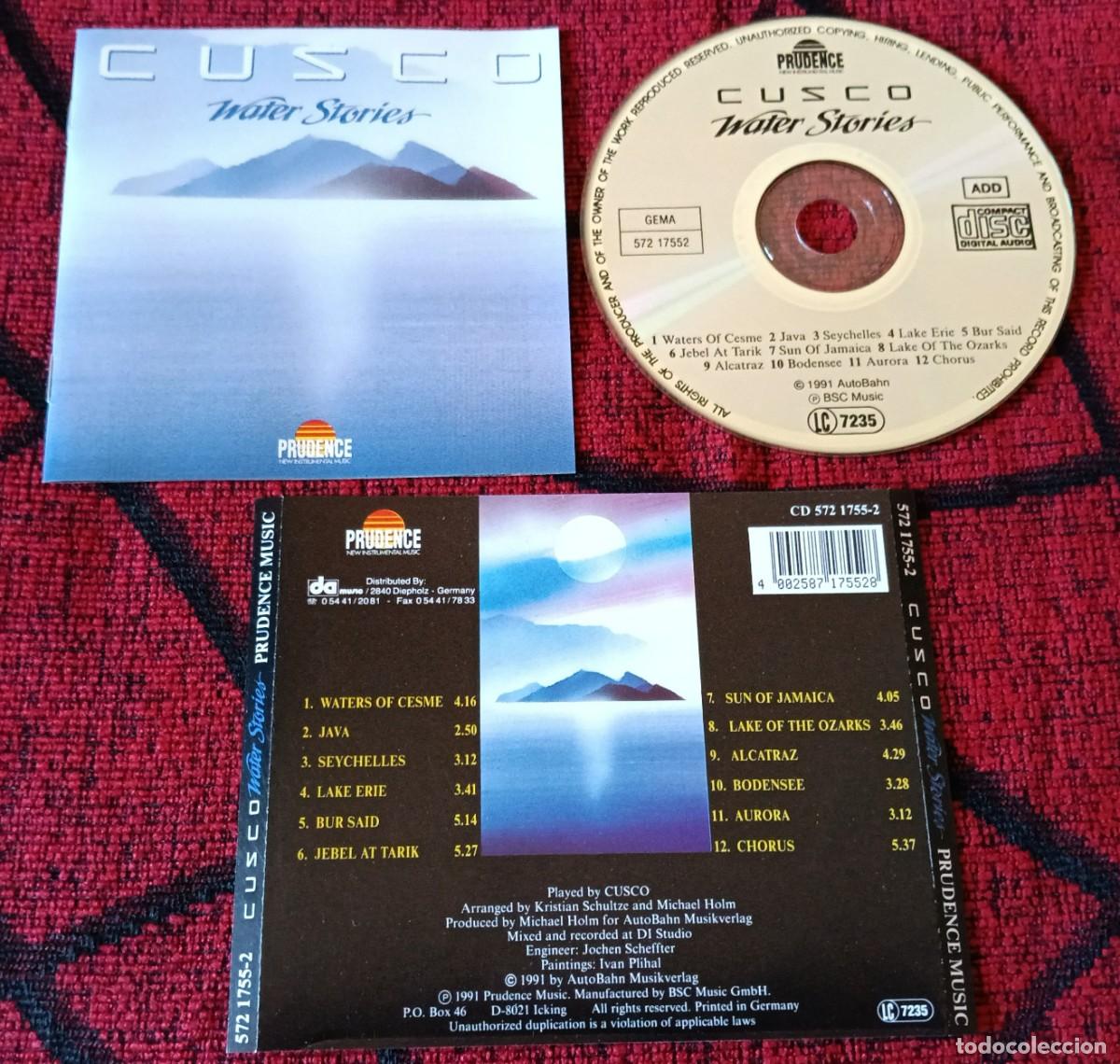 CDs de m&uacute;sica: CUSCO ** Water Stories ** CD ALEMANIA 1991
