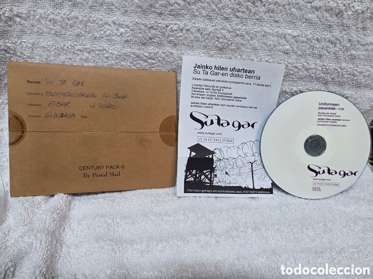 CDs de m&uacute;sica: SU TA GAR PROMOCI&Oacute;N PERSONALIZADA Y EXCLUSIVA