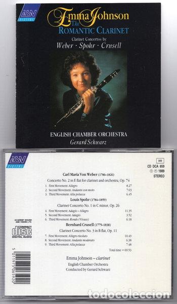 CDs de m&uacute;sica: The Romantic Clarinet: Clarinet Concertos By Weber, Spohr, Crusell- 5011975065920