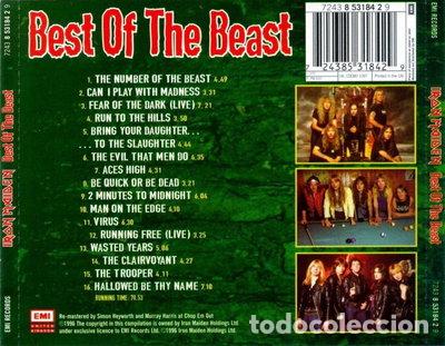 CDs de m&uacute;sica: Best of the Beast- 0724385318528