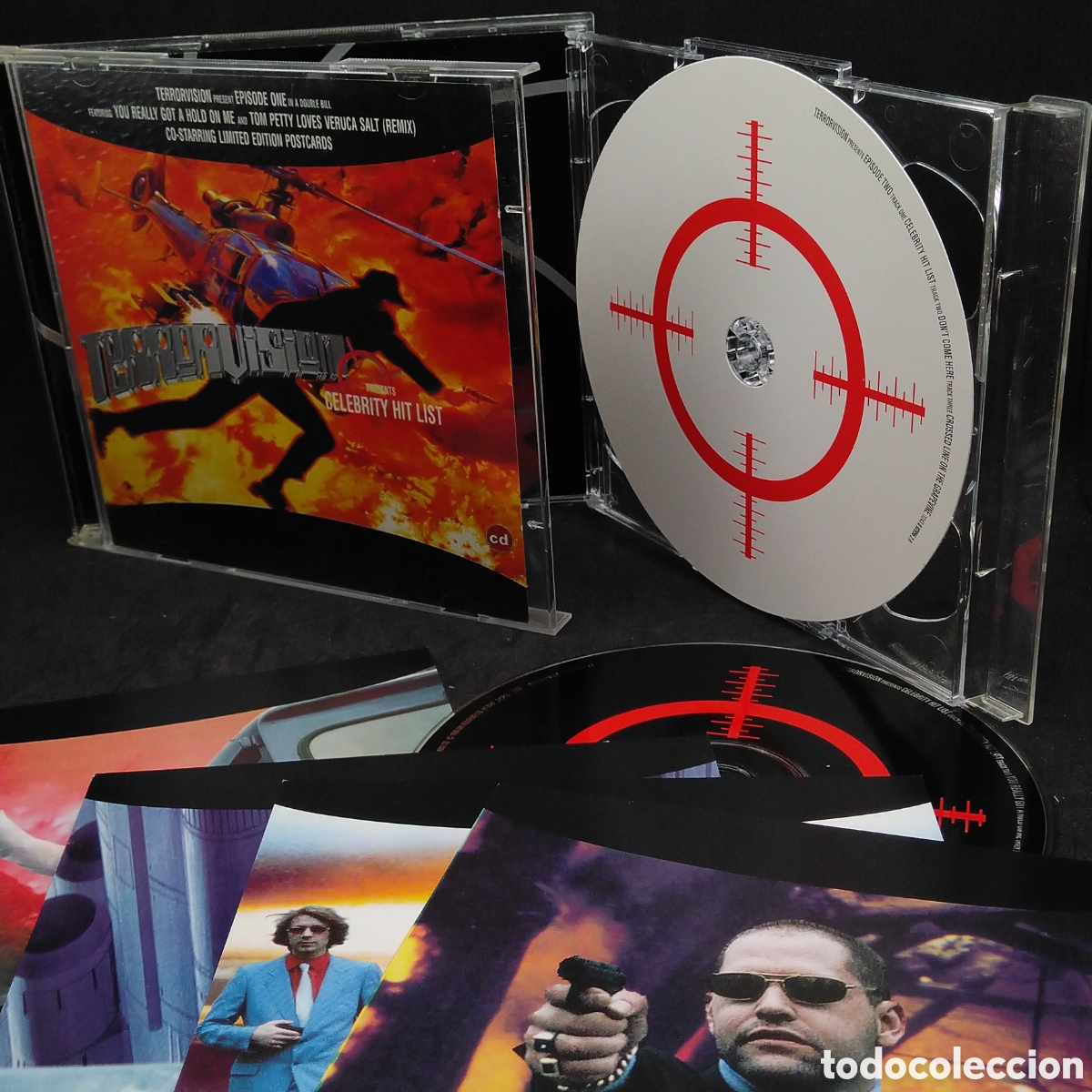 CDs de m&uacute;sica: TERRORVISION - THE HIT LIST - CD SINGLE CON POSTALES - 1996 - DISCO VERIFICADO