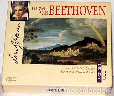 CDs de m&uacute;sica: Symphonies 3, 5, 8, 9- 0036244190429