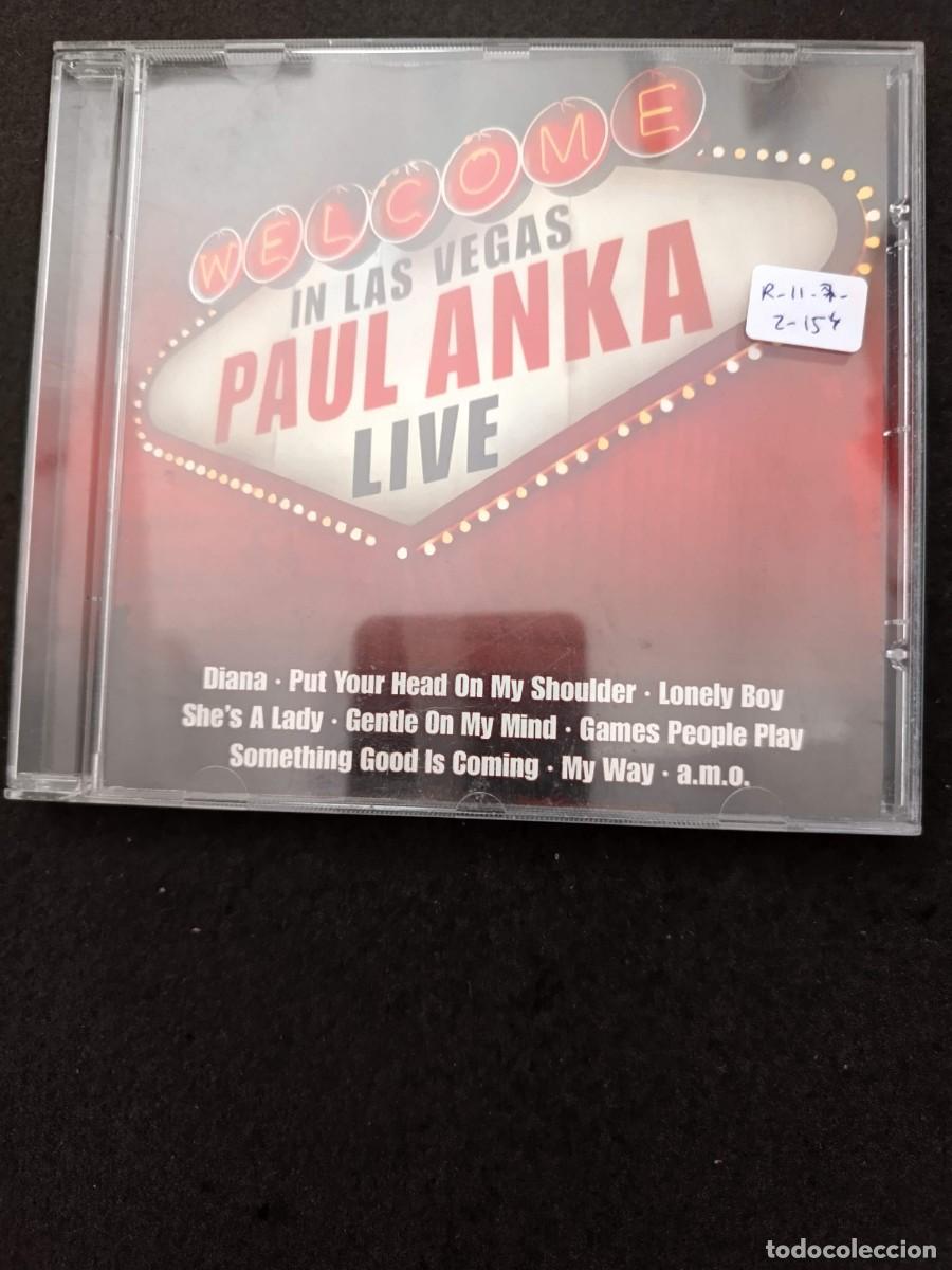 CDs de m&uacute;sica: WELCOMNE IN LAS VEGAS. PAUL ANKA LIVE.