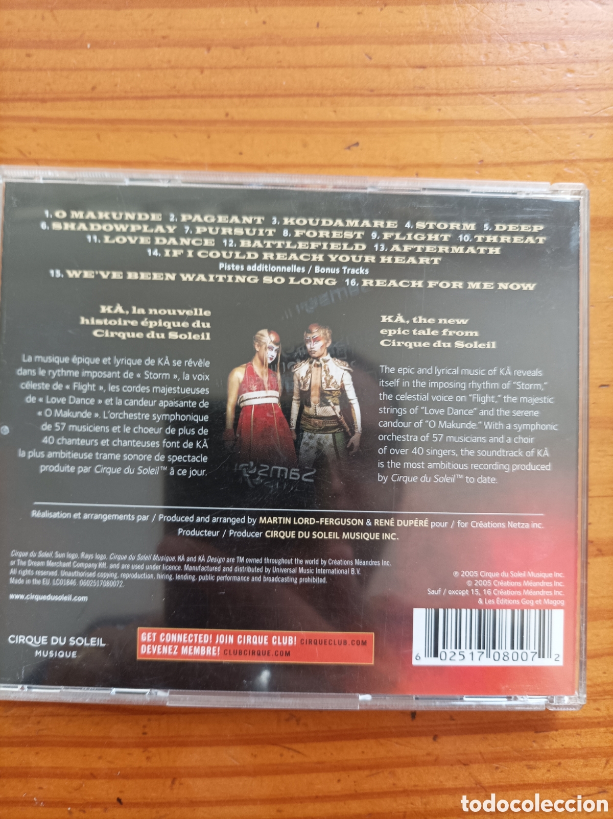 CDs de m&uacute;sica: Cirque du soleil. Ka. Cd. - Foto 2