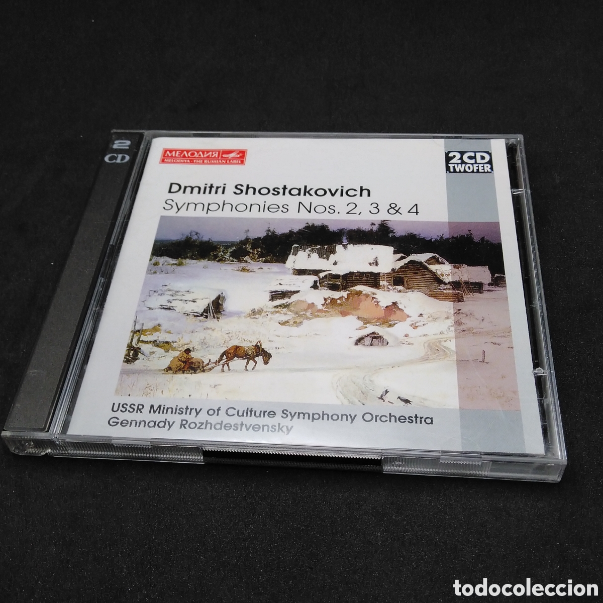 CDs de m&uacute;sica: SHOSTAKOVICH - SYMPHONIES N&ordm; 2,3 & 4 - GENNADY ROZHDESTVENSKY - DOBLE CD 1999 - VERIFICADOS