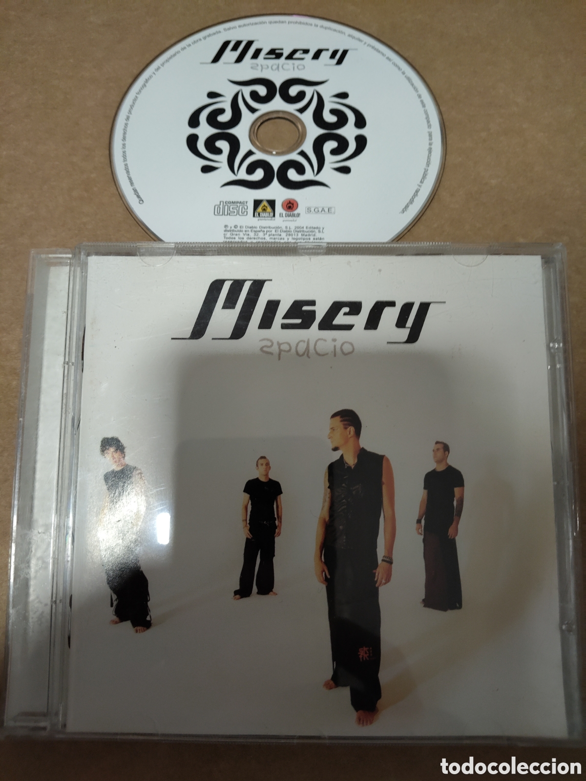 CDs de m&uacute;sica: Spacio&rdquo; de la banda de rock espa&ntilde;ola Misery