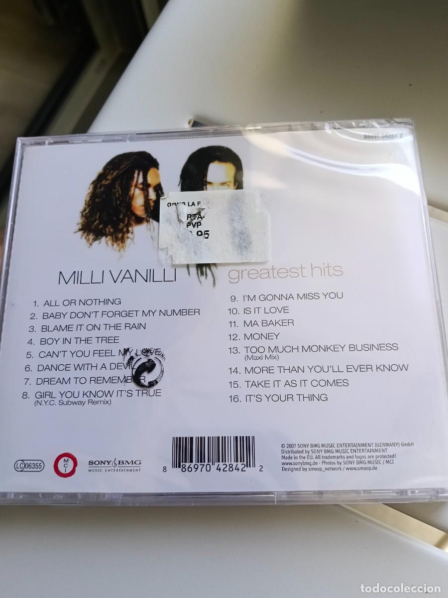 CDs de m&uacute;sica: RAR CD. MILLI VANILLI. GREATEST HITS. SEALED. MINT - Foto 2